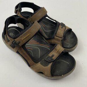 ECCO Yucatan Sandals Men’s 10 Offroad Receptor Leather Adjustable Strap Sport